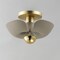 Maxim Lighting Poppy 12'' Flush Mount, Silver Gold/Satin Brass 11390SGSBR - alternate 3